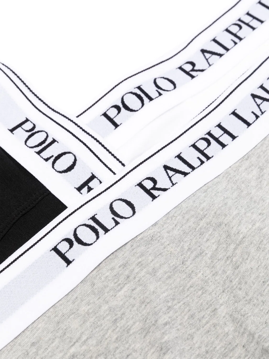 Трусы-брифы с логотипом (набор из трех) Polo Ralph Lauren, серый — фото 3