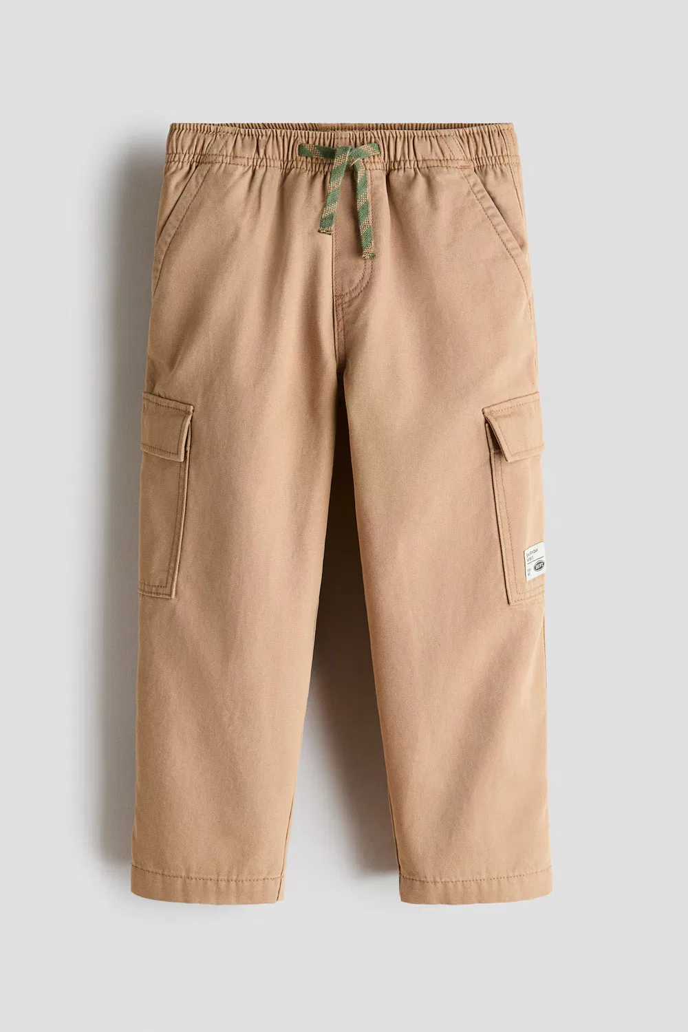 Хлопковые спортивные брюки-карго H&M, Beige — фото 4