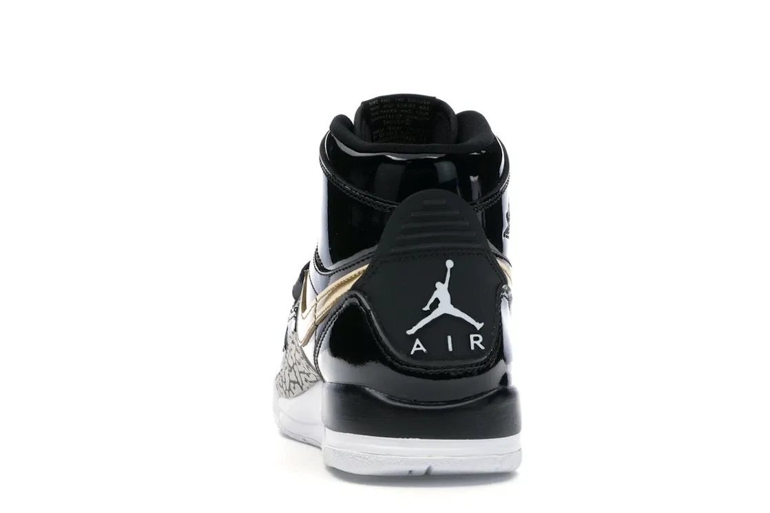 Детские кроссовки Lifestyle Jordan Legacy 312 Jordan, Black/Metallic Gold-White — фото 4