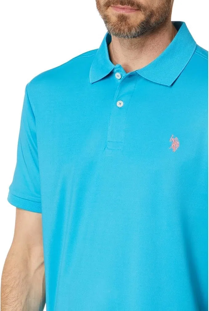 Мужская рубашка-поло с коротким рукавом U.S. POLO ASSN., Downtown Blue — фото 3