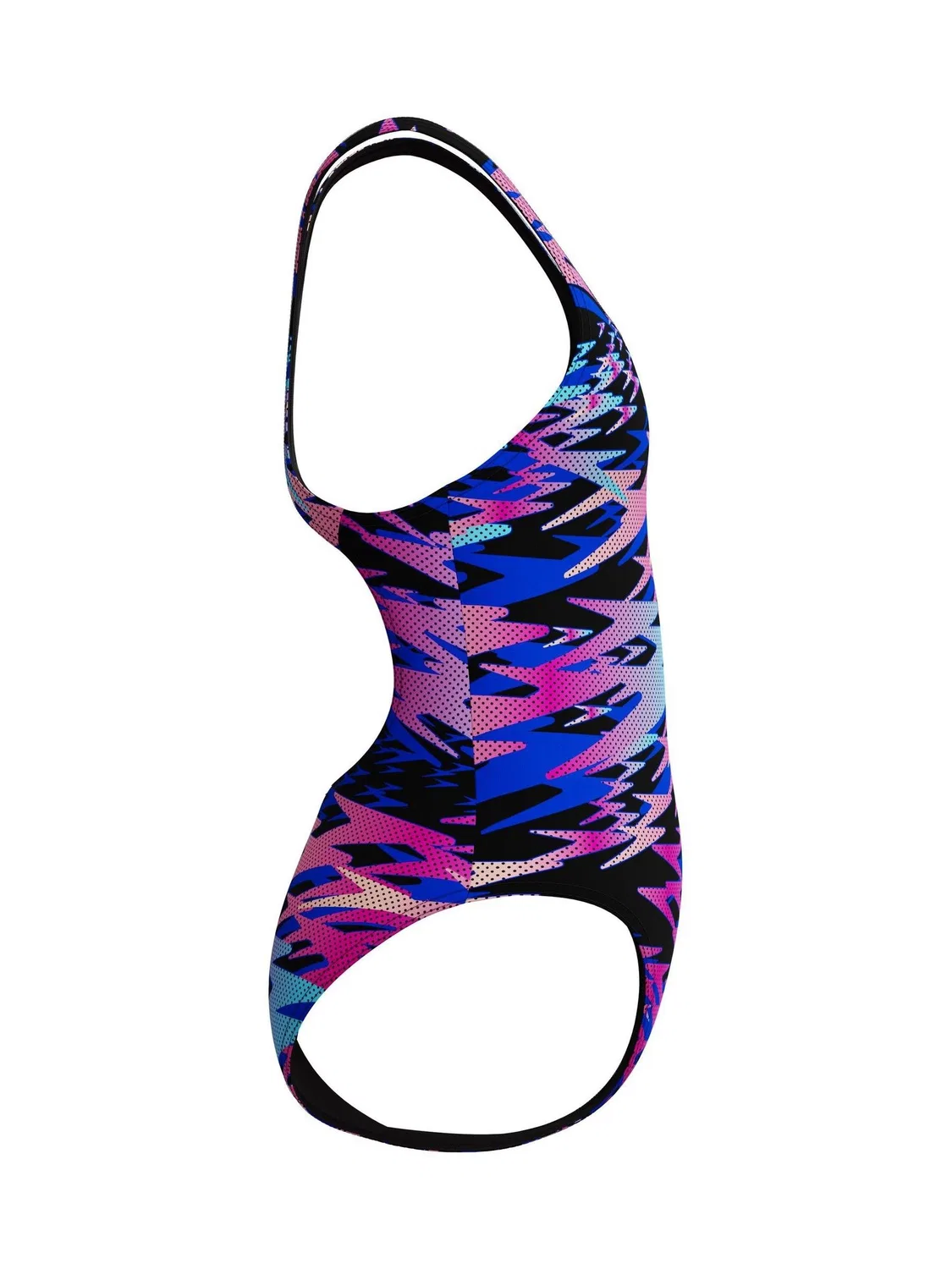 Купальник слитный Hyperboom Print Medalist Speedo, черный — фото 3