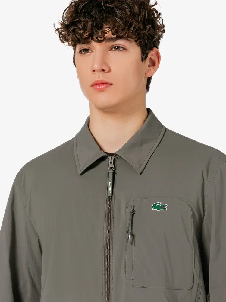 Куртка тканевая рубашечного кроя LACOSTE, Khaki — фото 2