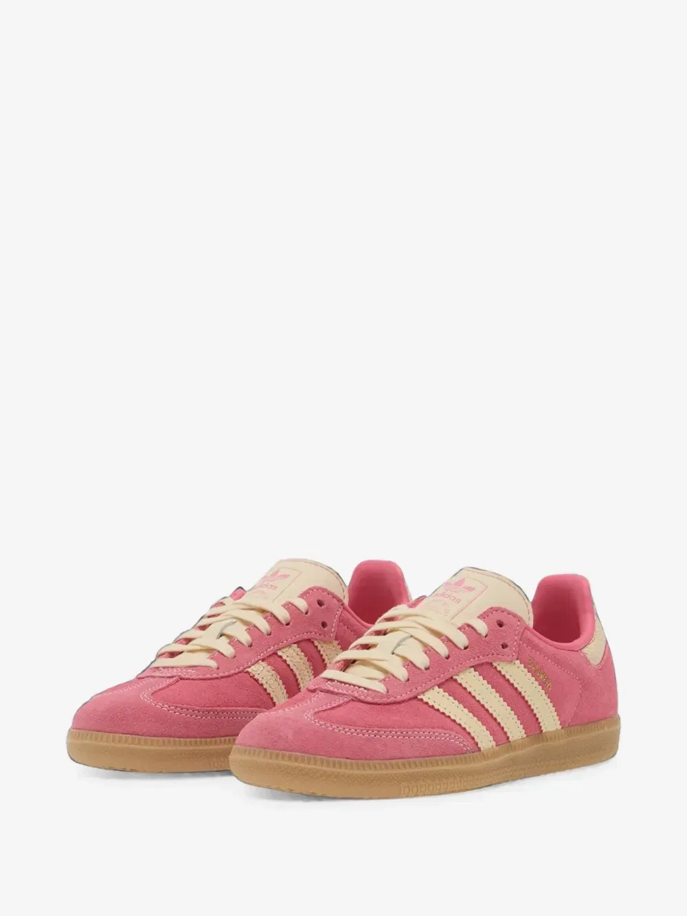 Кроссовки Samba OG на шнуровке adidas Originals Kids, розовый