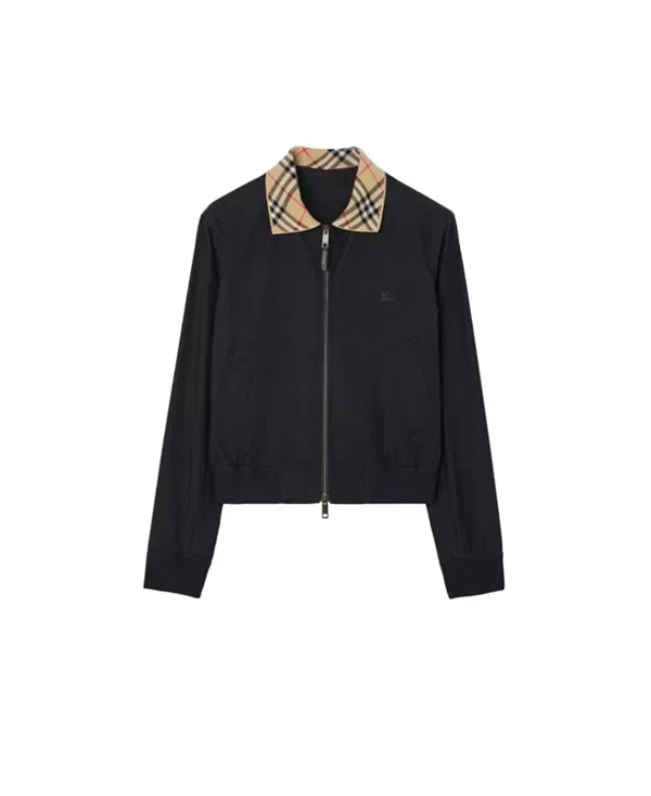 Мужская куртка из габардина Harrington Glenfields Burberry, темно-синий — фото 4