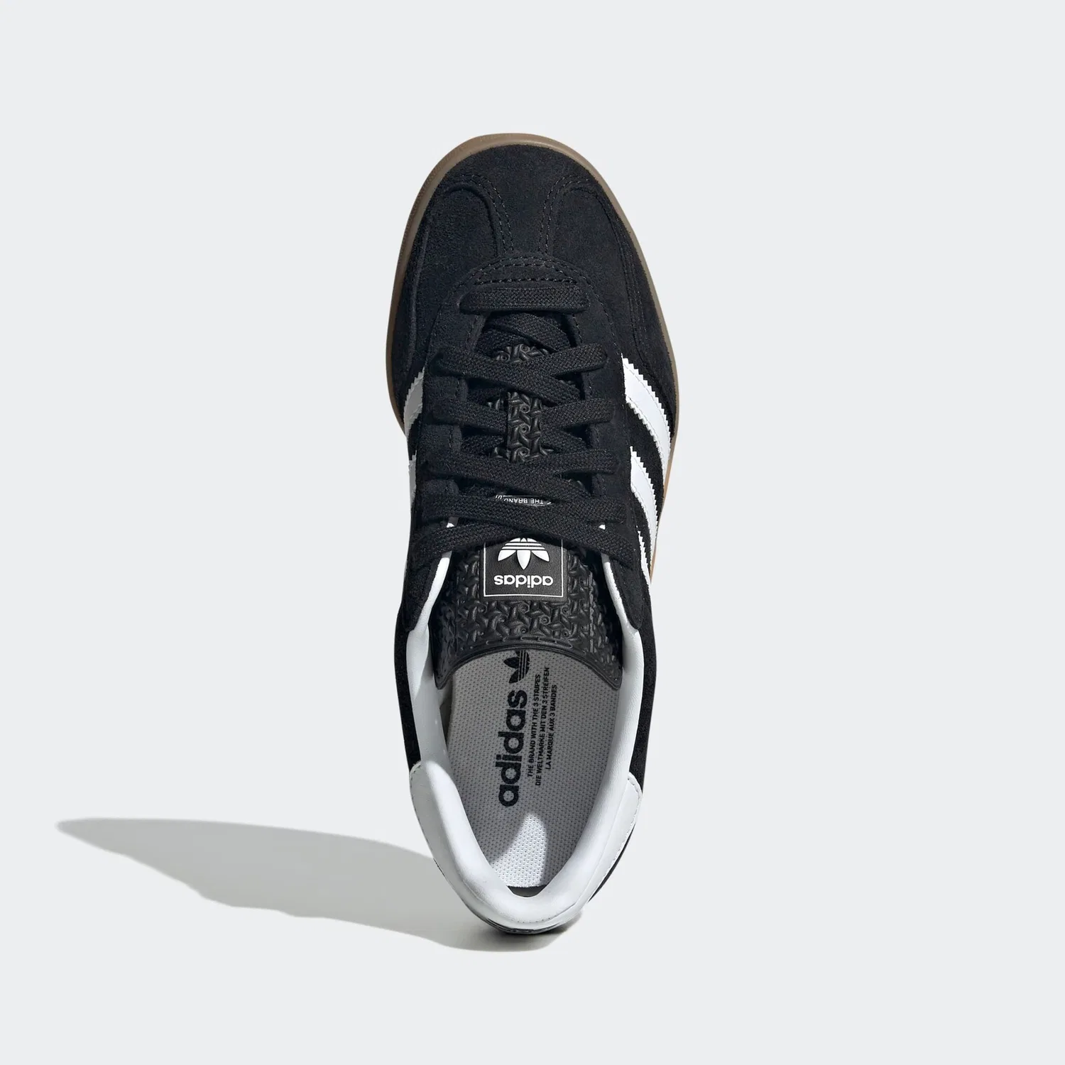 Детские кроссовки с низким верхом из замши Adidas Originals, Core Black/Ftwr White/Gum 2 — фото 4