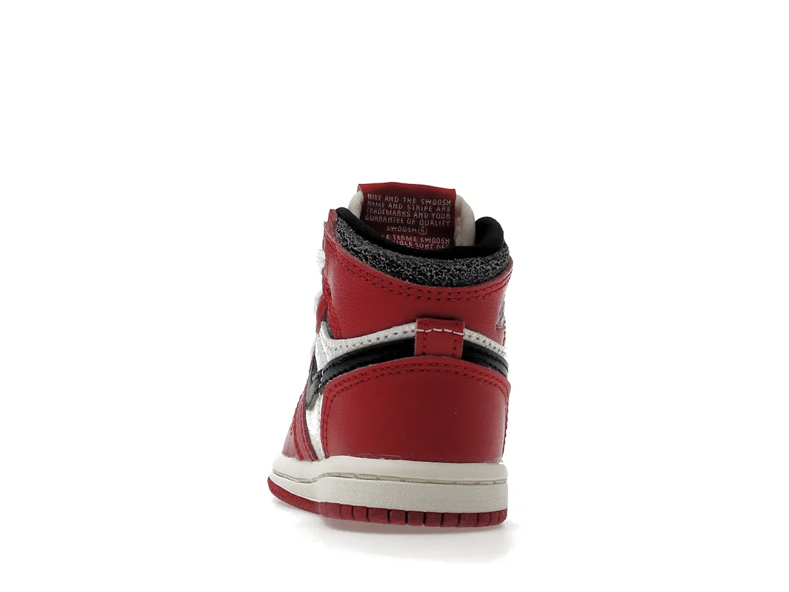 Детские кроссовки Lifestyle с принтом Jordan 1 Retro High OG Jordan, Varsity Red/Black-Sail-Muslin — фото 4