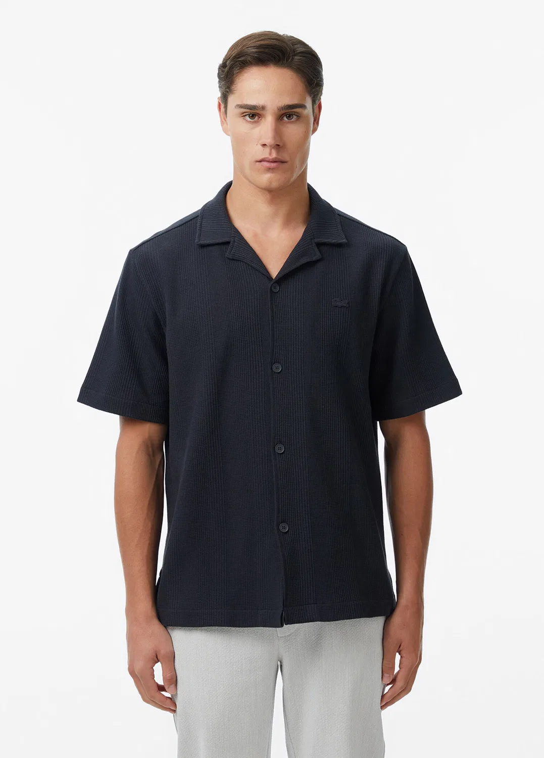 Рубашка Lacoste Relaxed Fit, темно-серый