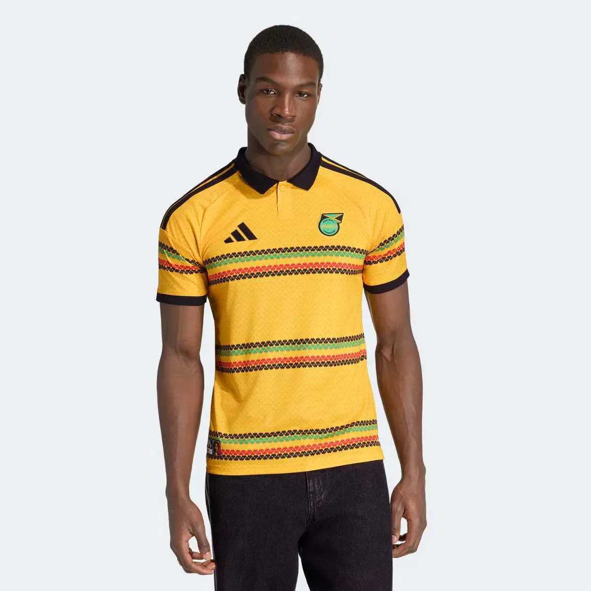 Мужская футболка Jamaica Mundial 2026 adidas, Amarillo Negro