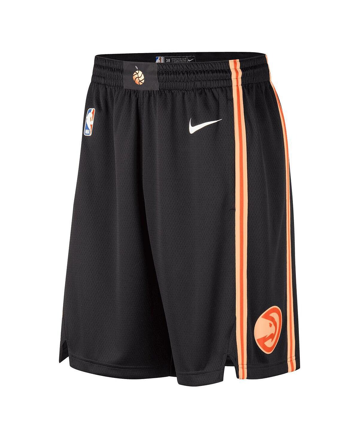 

Мужские черные шорты atlanta hawks 2022/23 city edition swingman Nike, черный