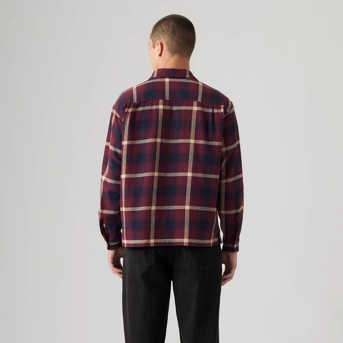 Классическая фланелевая рубашка свободного кроя в западном стиле Levi's, Ryder Plaid Tawny Port - Multi-Color — фото 4