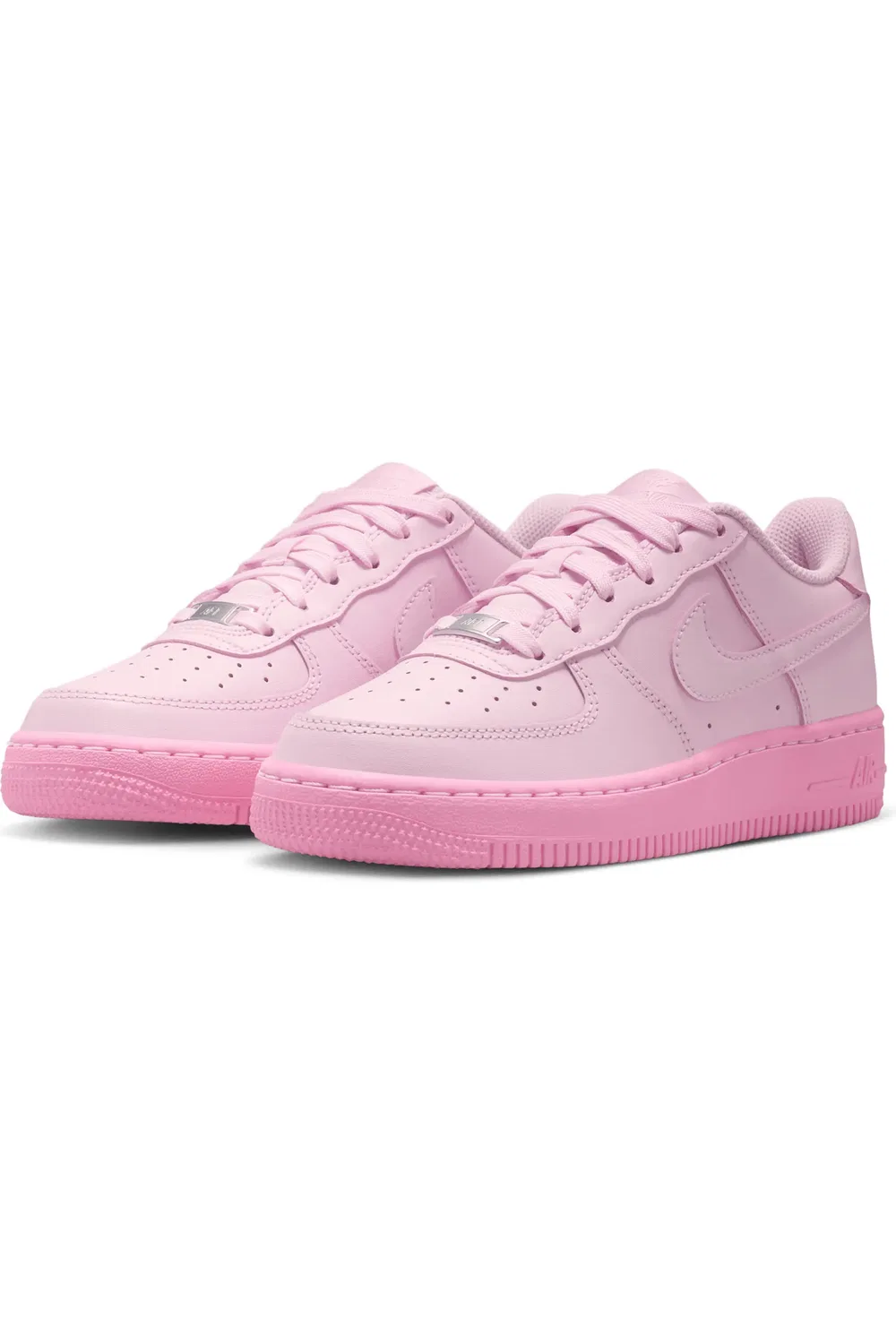 Детские кроссовки баскетбольные Air Force 1 Nike, Pink Foam/Pink Rise/Pink