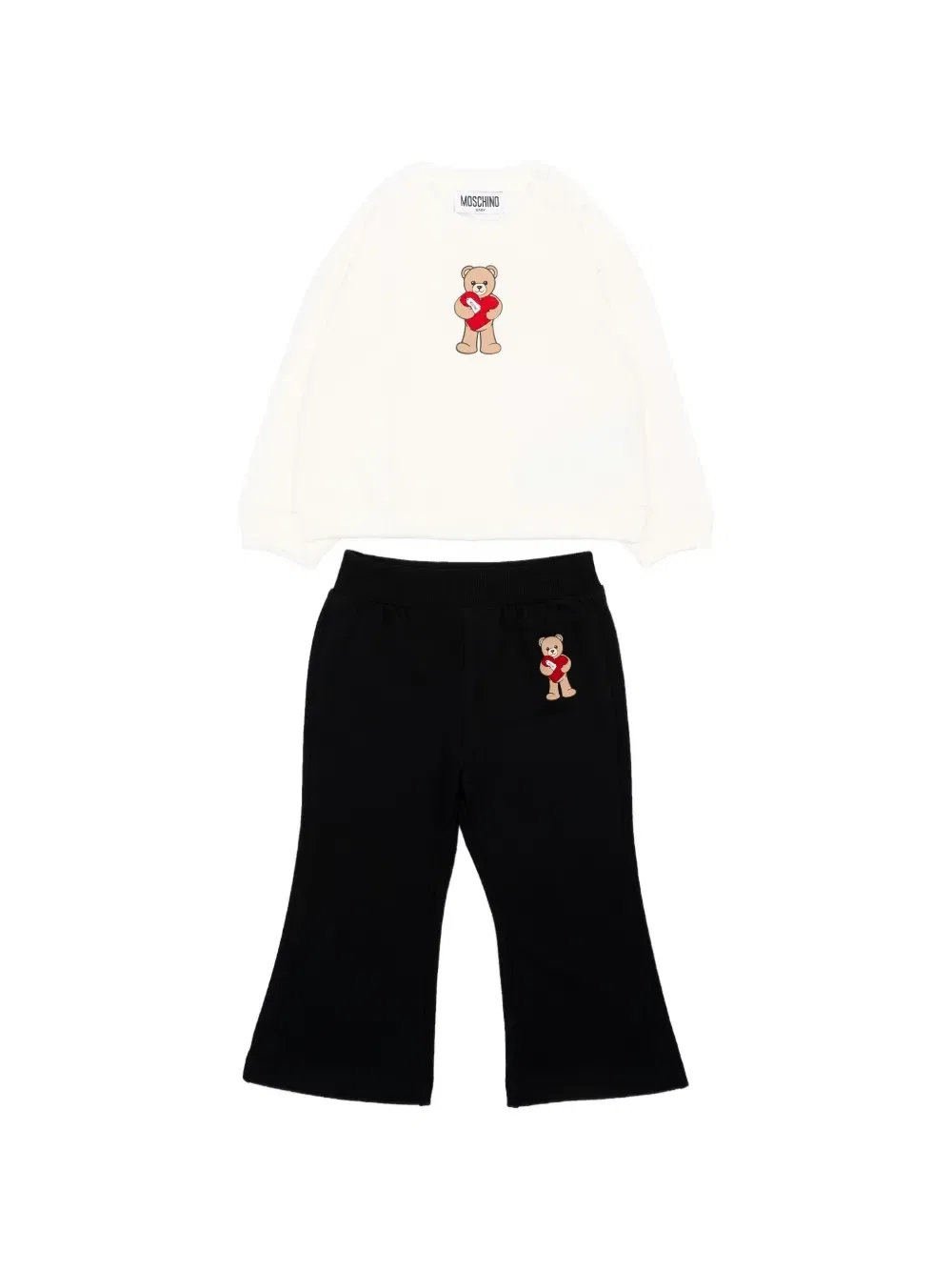 Спортивный костюм Мишка Тедди Moschino Kids, бежевый