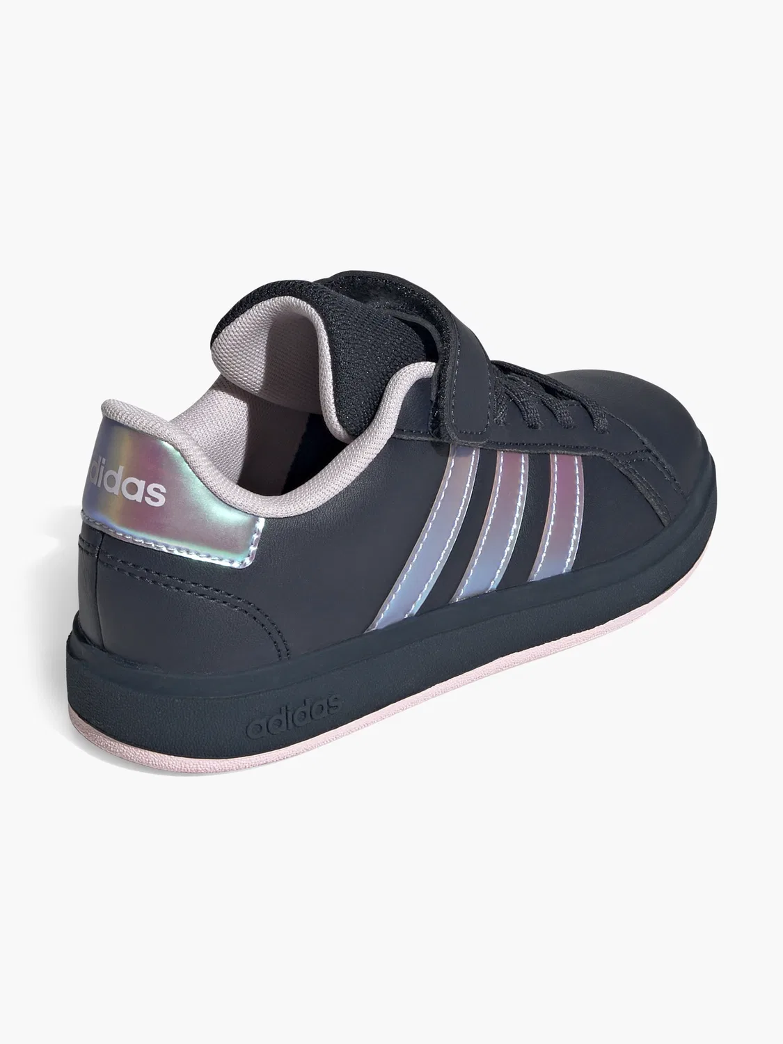 Детские кроссовки на липучках Adidas Grand Court 2.0 EL C, темно-синий — фото 4