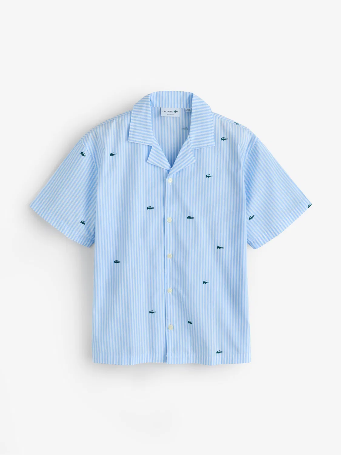 Пижамный комплект с принтом крокодила Lacoste, синий — фото 2