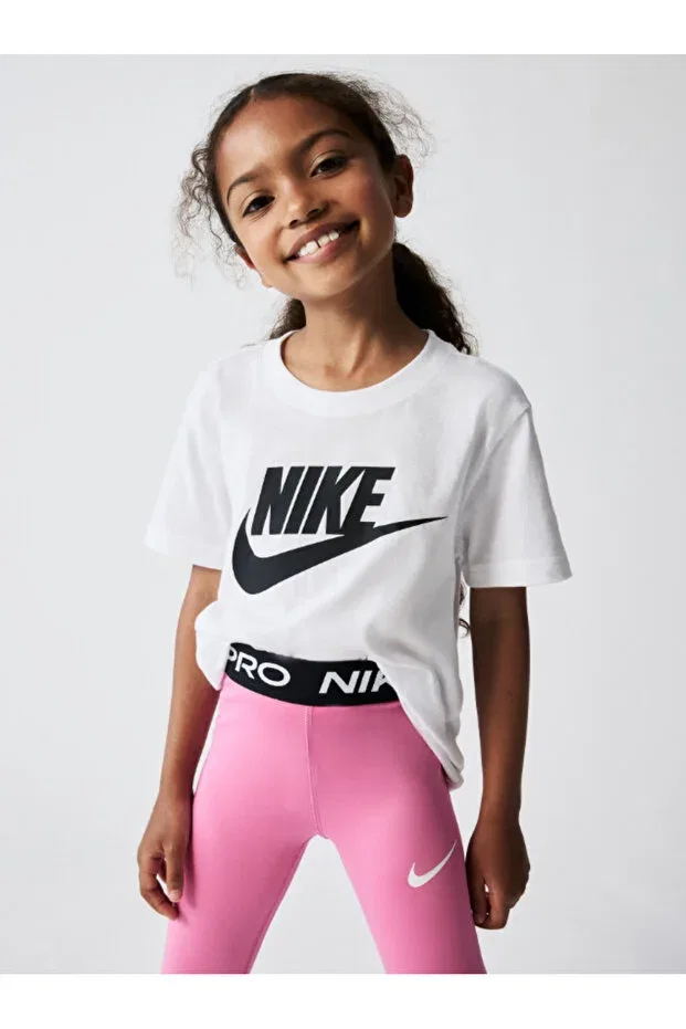 Детские леггинсы для девочек скинни Nike, Pink-Black — фото 3