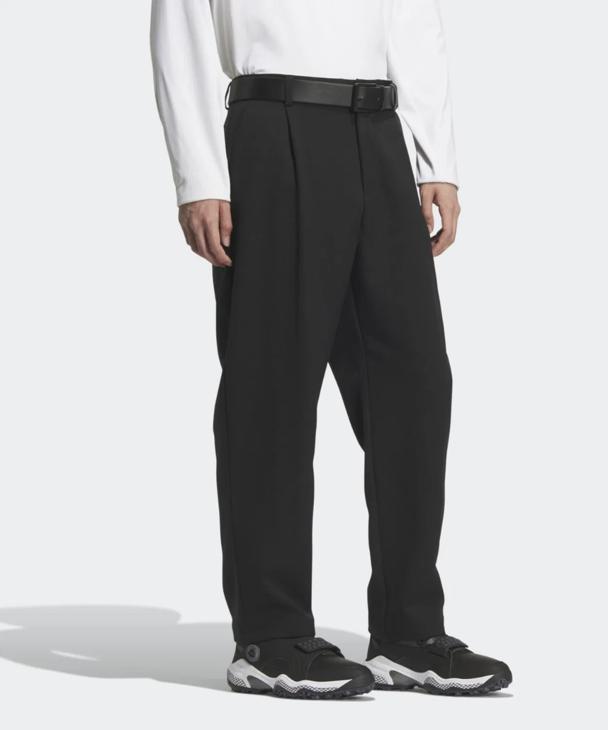 Мужские классические брюки свободного кроя с широкими штанинами EX STRETCH ACTIVE Adidas Golf, Black — фото 3