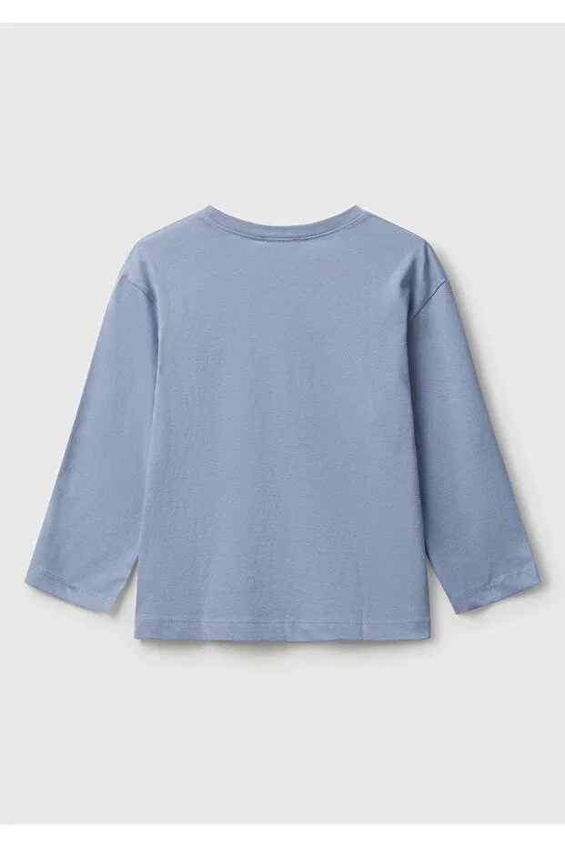 Детская футболка для мальчиков с принтом United Colors Of Benetton, Blue — фото 2