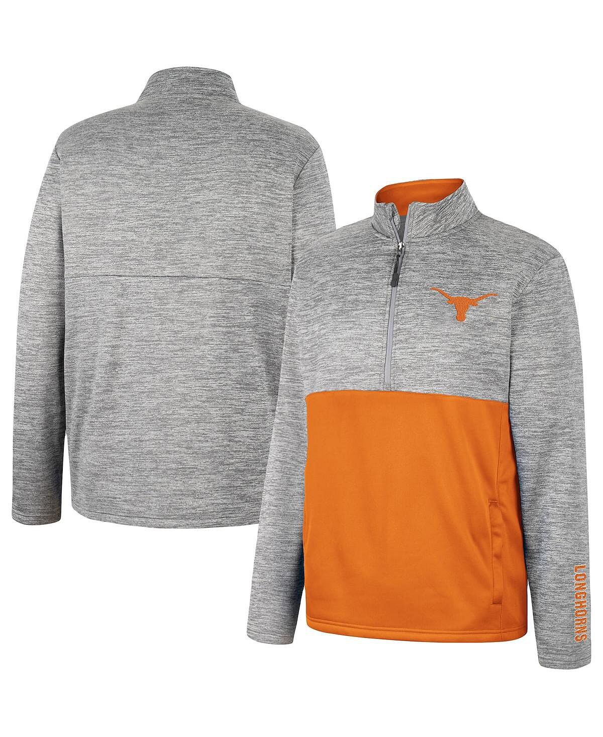 

Мужская серая куртка texas longhorns john half-zip Colosseum, серый