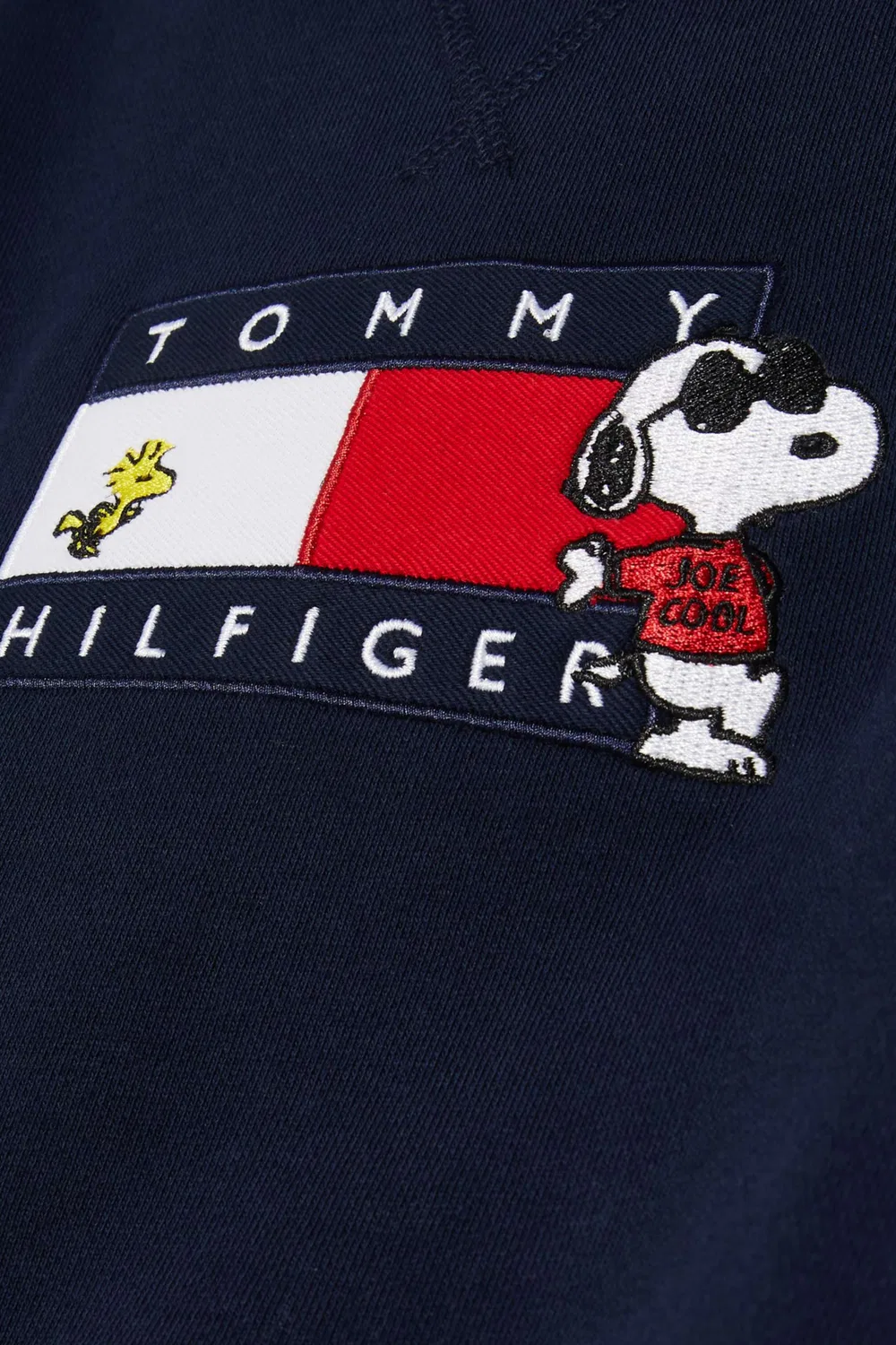 Свитшот хлопковый с принтом Peanuts Flag Tommy Hilfiger, синий — фото 3