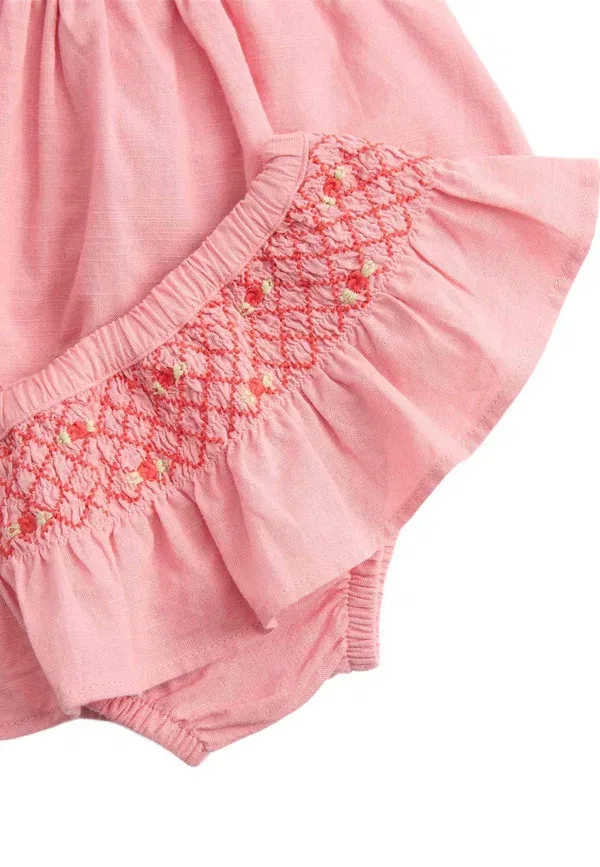 Комплект из топа и юбки с цветочным принтом, 2 piece floral set, Marks & Spencer, розовый — фото 2