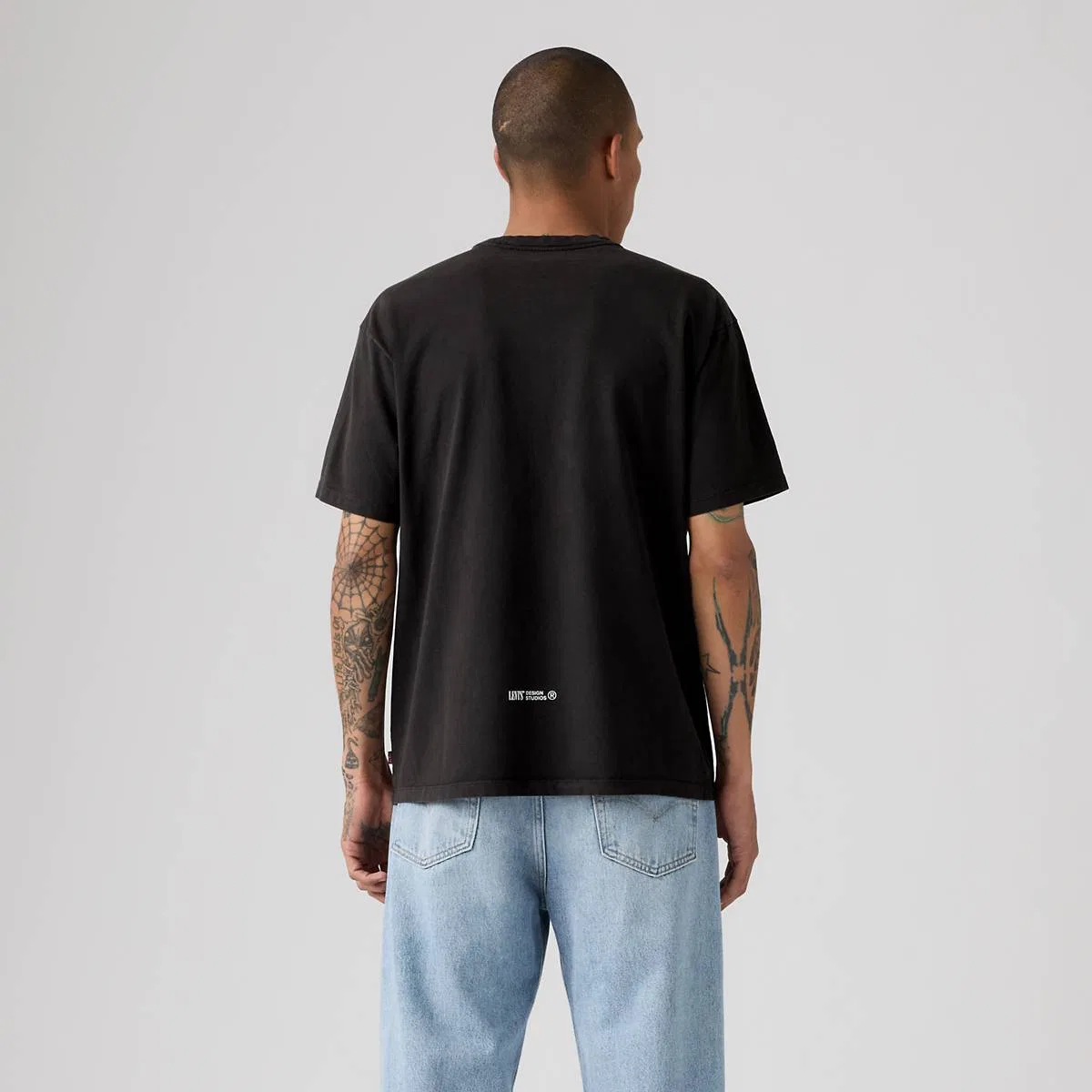 Винтажная футболка с графическим принтом Levi's, Super Bloom Jet Black - Black — фото 4