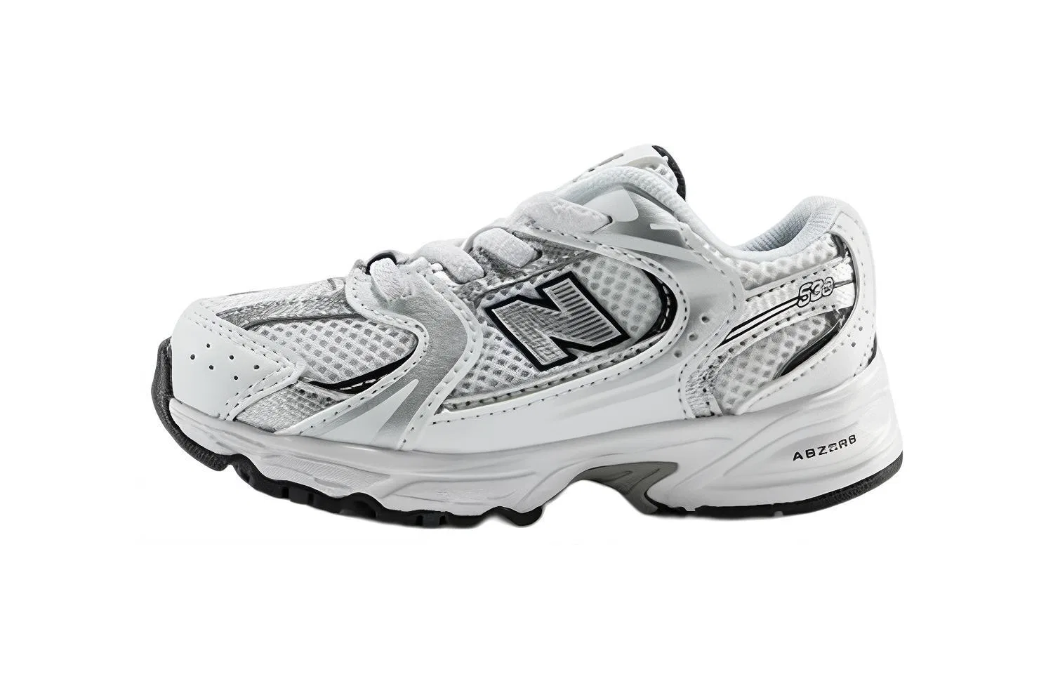 Детские кроссовки с защитой носка New Balance NB 530, Silver White