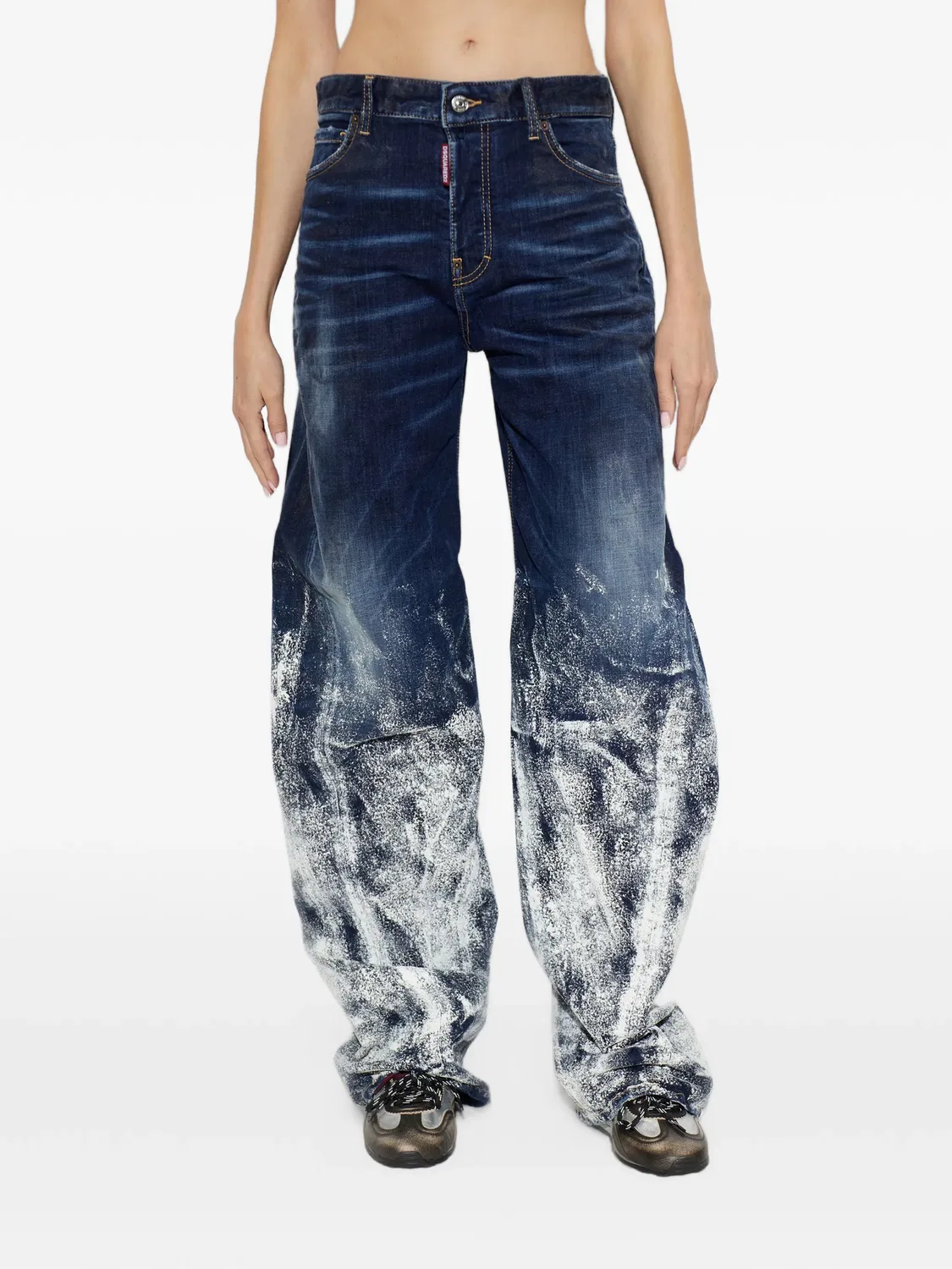 Джинсы Twst свободного кроя синие DSQUARED2, синий
