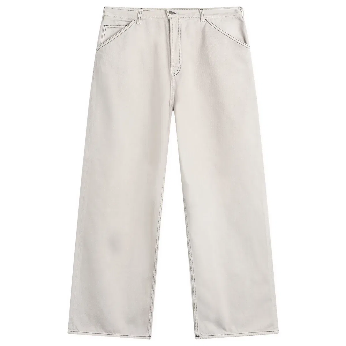 Брюки джинсовые свободного кроя Bow Denim Trouser Acne Studios, White/Ecru