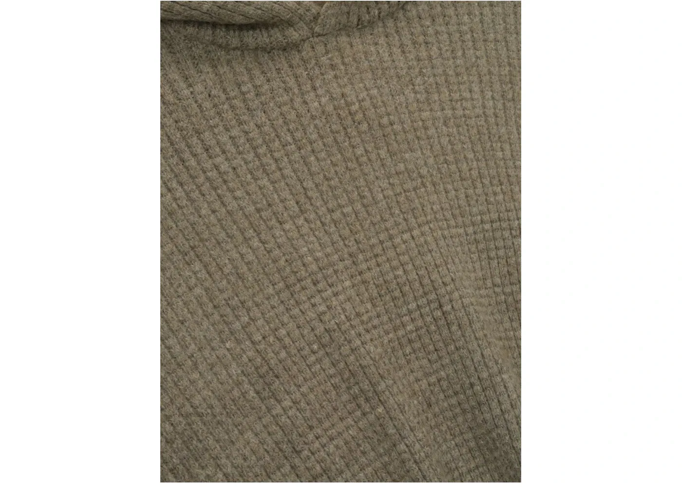 Мужской худи с вафельным узором Fear of God Essentials Heavy Waffle 90's Hoodie, Homestead Heather — фото 3