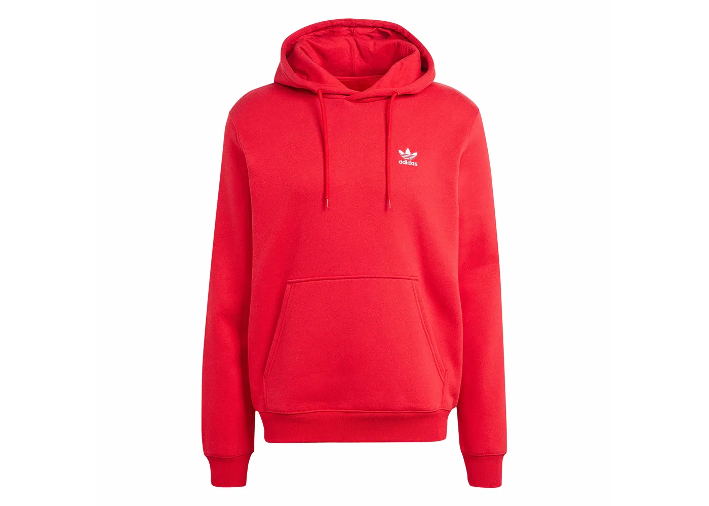 Мужская худи с длинным рукавом Trefoil Essentials Adidas, Better Scarlet
