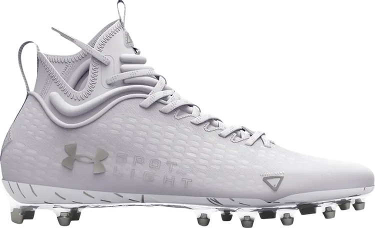 

Бутсы Under Armour Spotlight Lux MC 2.0 White Metallic Silver, белый