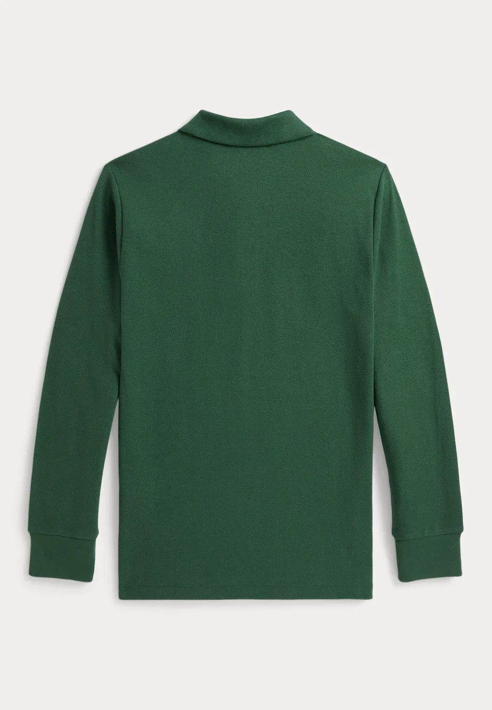 Поло из хлопковой сетки с длинными рукавами, размер 7-14 лет Polo Ralph Lauren, Verano Green — фото 2