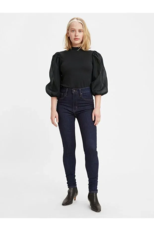 Женские джинсы скинни Mile High Super Skinny Levi'S, Dark Indigo - Flat Finish