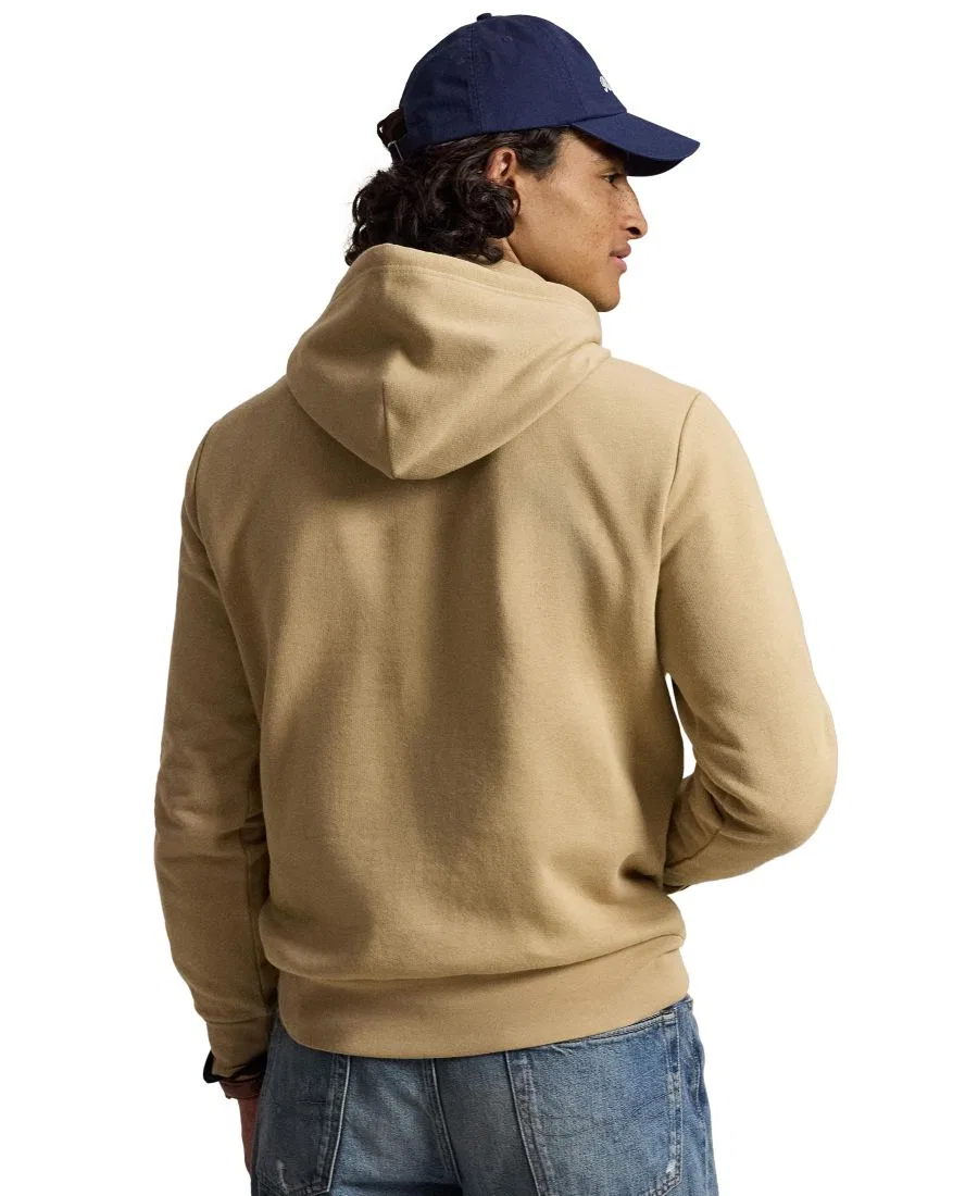 Худи из флиса с вышивкой New York Polo Ralph Lauren, Vintage Khaki — фото 4