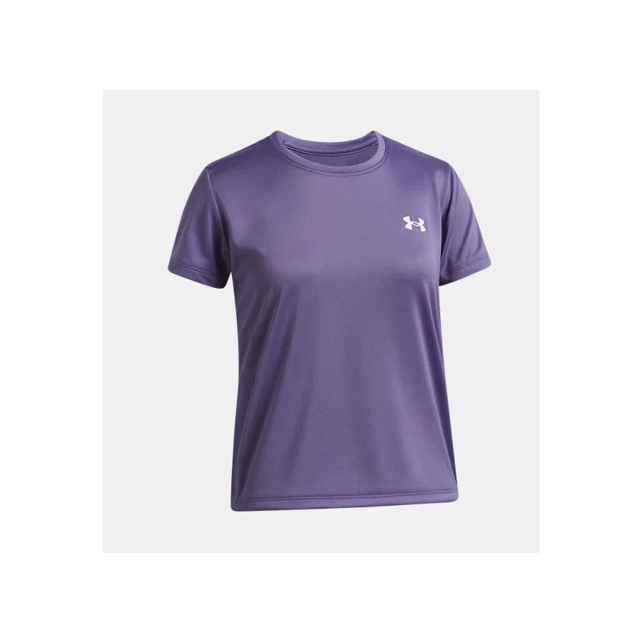 Детская футболка с коротким рукавом из быстросохнущей ткани UA Tech Under Armour, Фиолетовый — фото 3