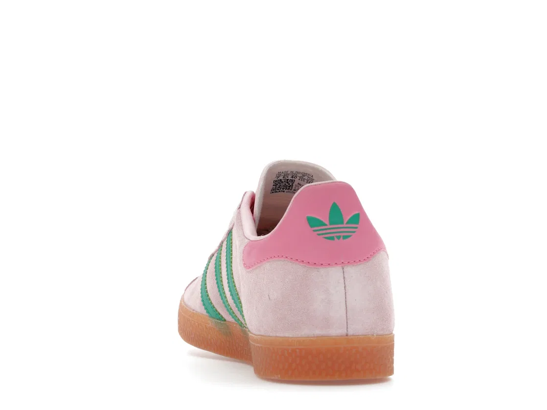 Детские кроссовки lifestyle Adidas Gazelle, Clear Pink Court Green Bliss Pink — фото 4