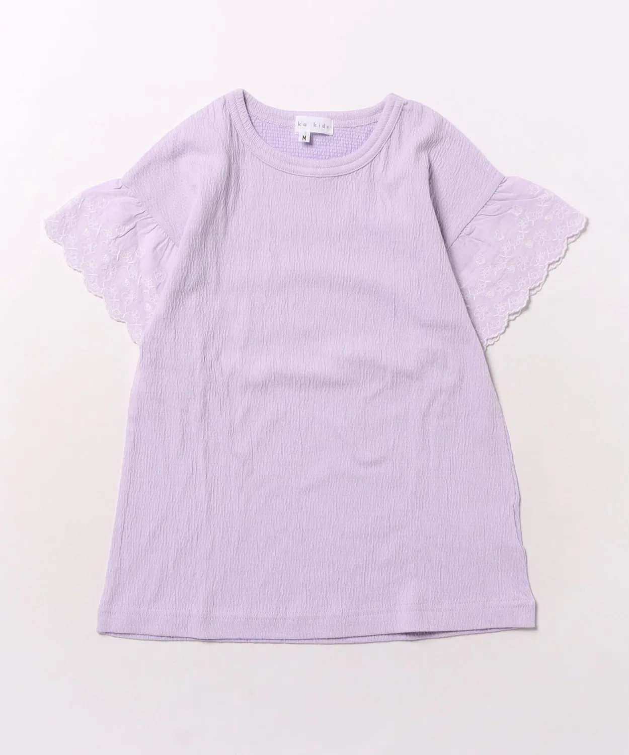 Детская футболка с длинным рукавомиз жаккарда, модель Shirring Jacquard, hakka kids, Purple