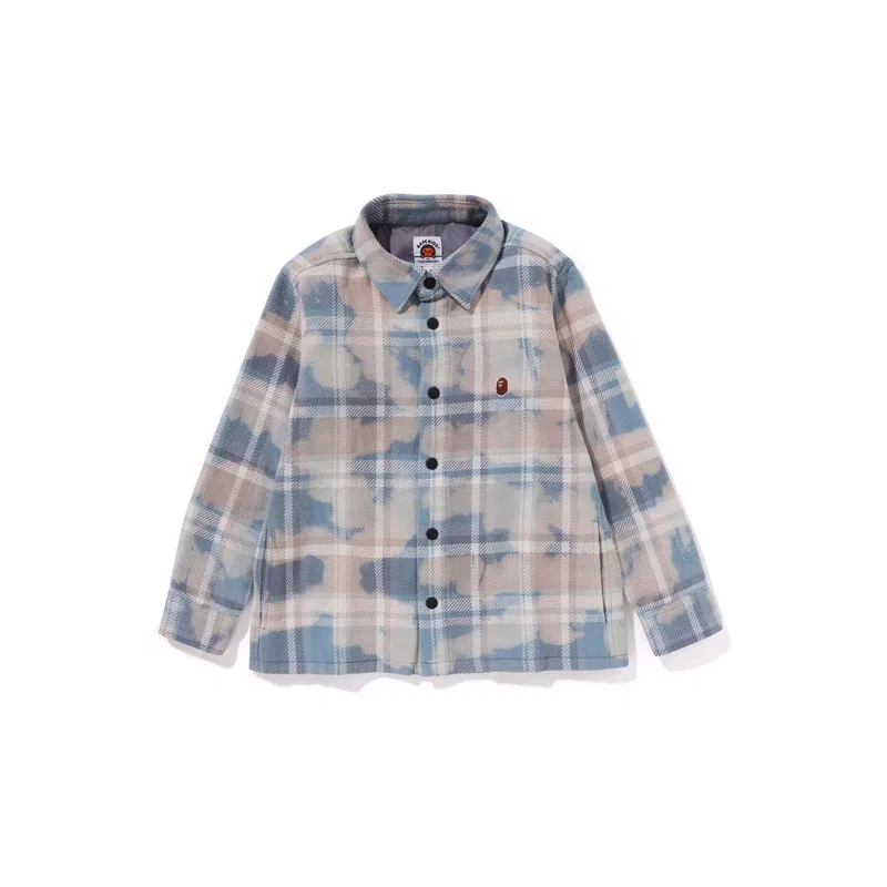 Детская рубашка с принтом для мальчиков A BATHING APE, Blue BLX