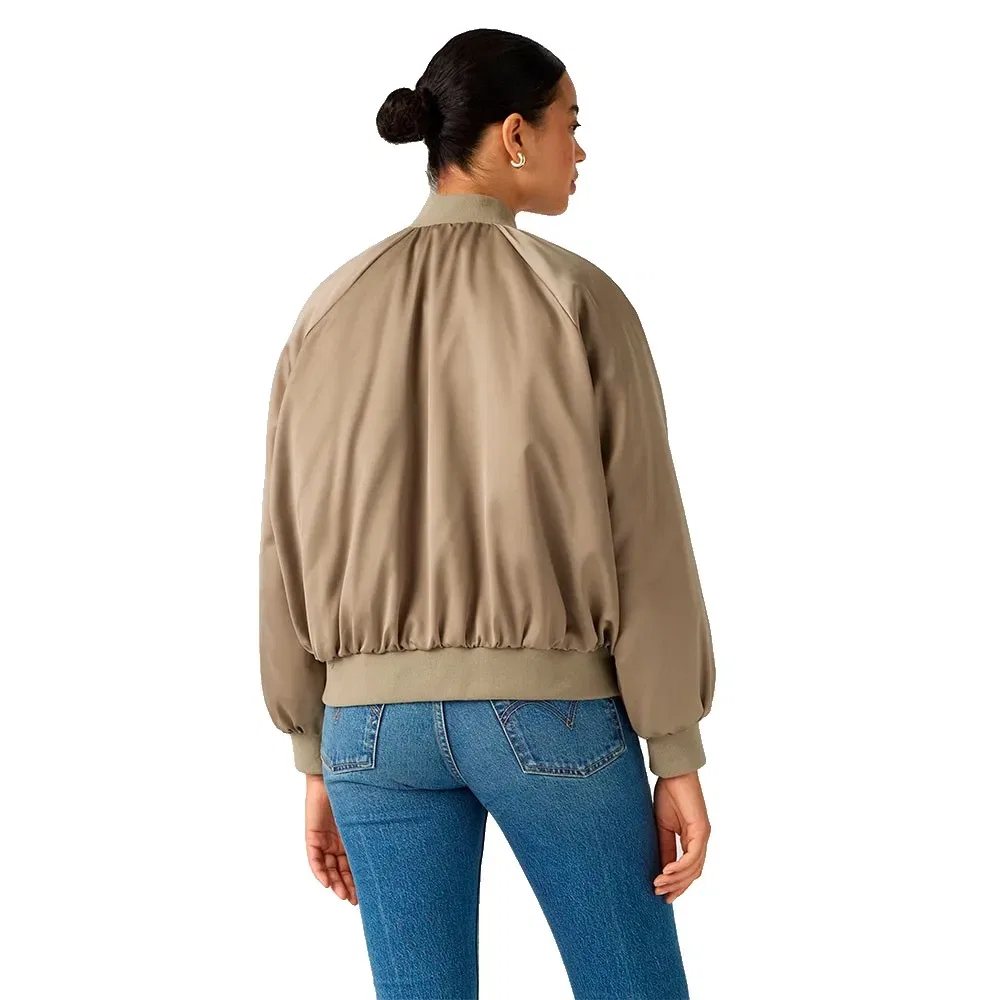 Женская куртка-бомбер с защипами на плечах Levi's Ruth, Brown — фото 2