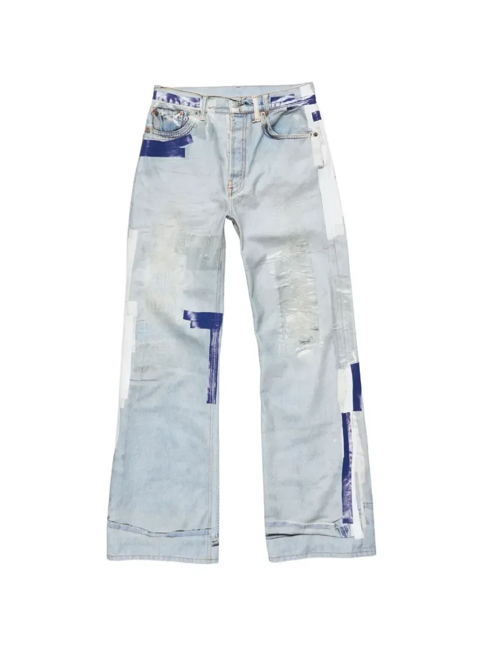 Джинсы с эффектом обманки Trompe-l'œil - 1996М Acne Studios, синий