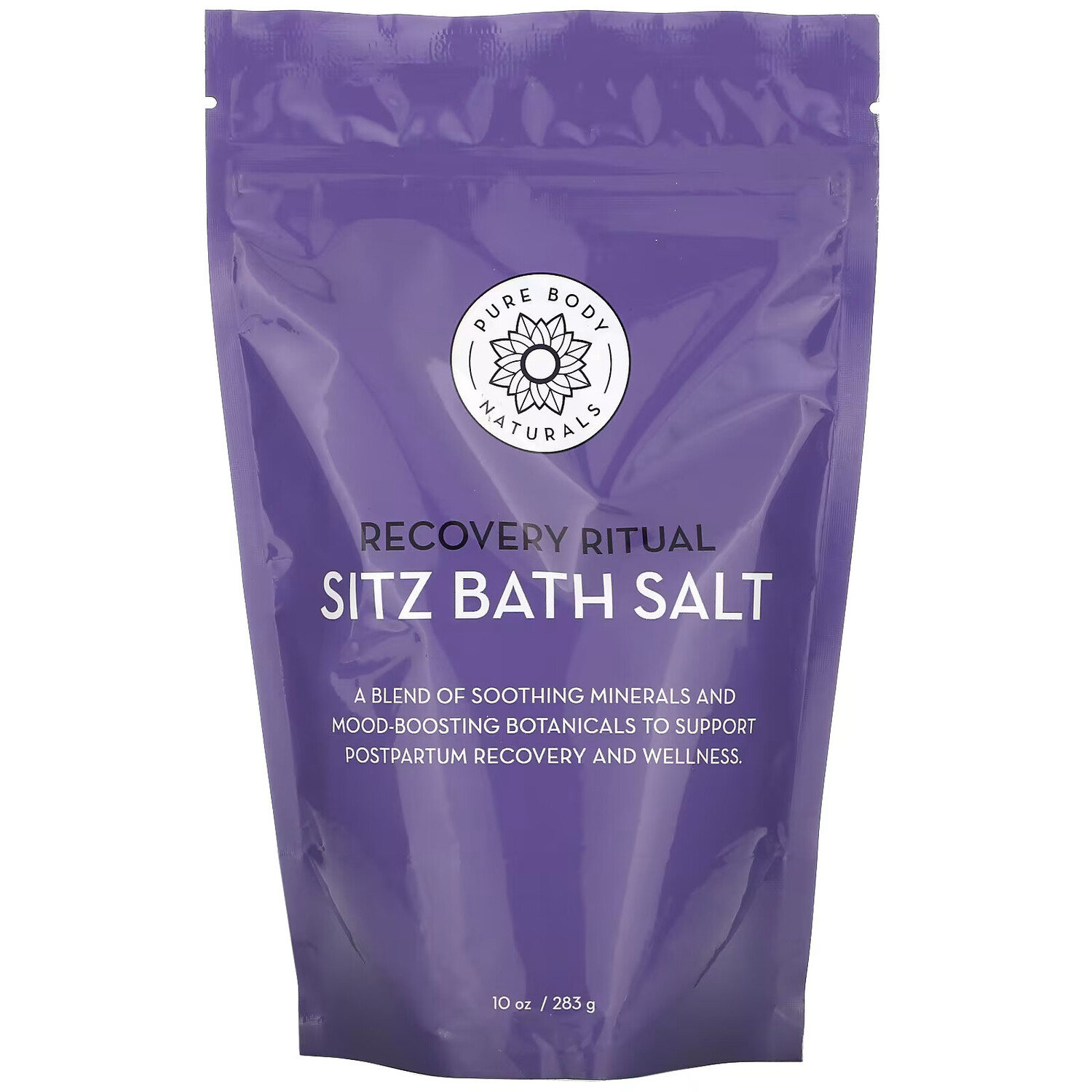 

Pure Body Naturals, Recovery Ritual, сидячая соль для ванн, 283 г (10 унций)