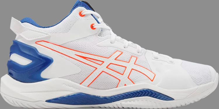 Кроссовки gel burst 26 'white shocking orange' Asics, белый - фото