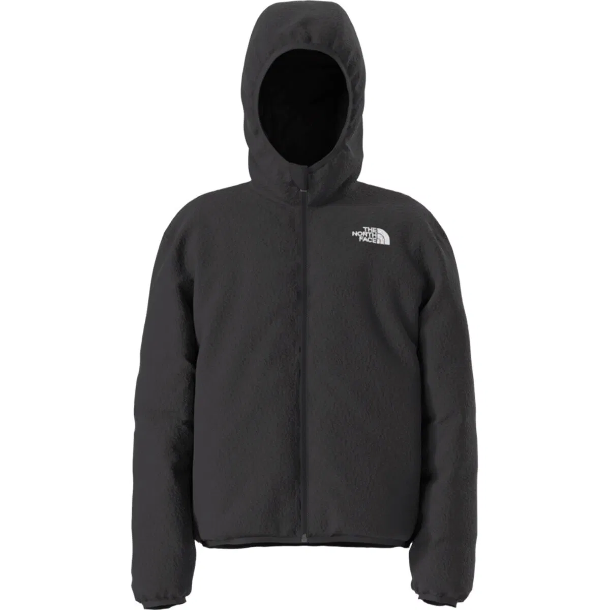 Детская куртка для мальчиков двусторонняя на молнии с капюшоном Reversible Shasta Print Full-Zip Hooded Jacket The North Face, Smoked Pearl Tnf Camo Small Print — фото 3