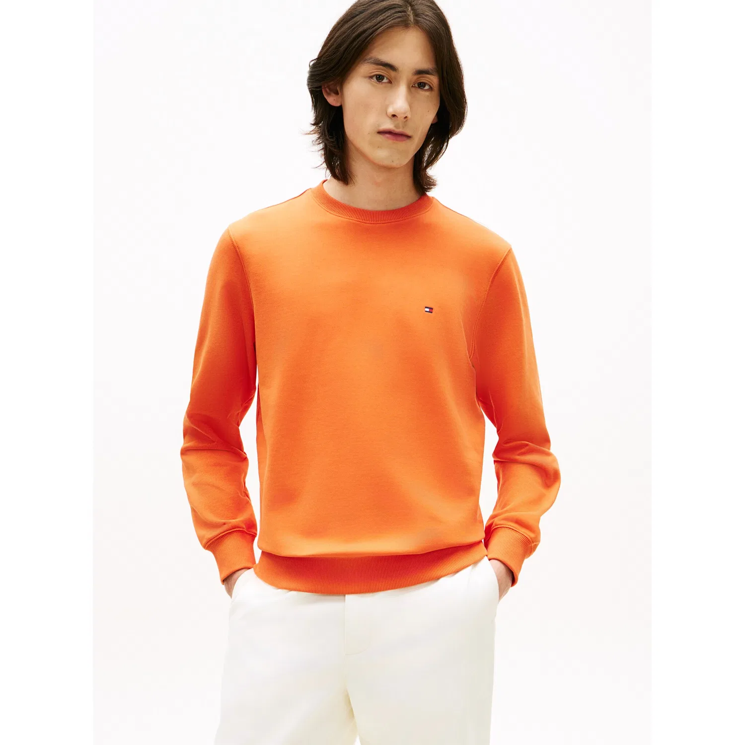 Мужской свитшот с круглым вырезом Tommy Hilfiger, Orange