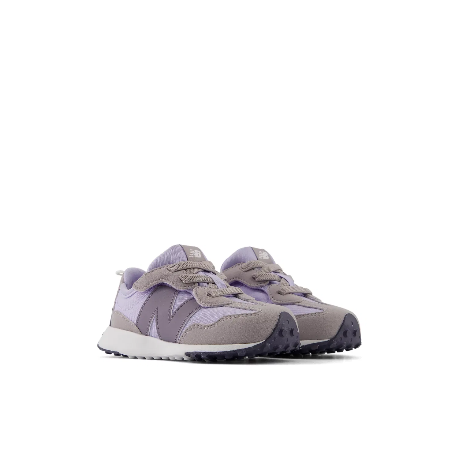Детские кроссовки для малышей с застежкой-липучкой 327 NEW-B Hook & Loop New Balance, Smoked Violet With Meteorite — фото 2