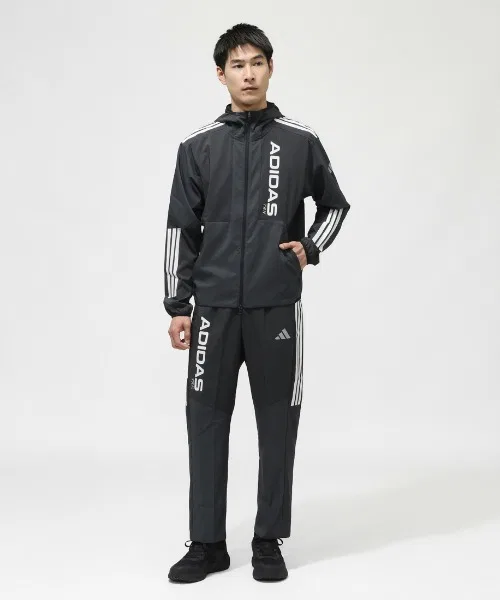 Мужские штаны с принтом Hybrid Adidas, Серый — фото 4