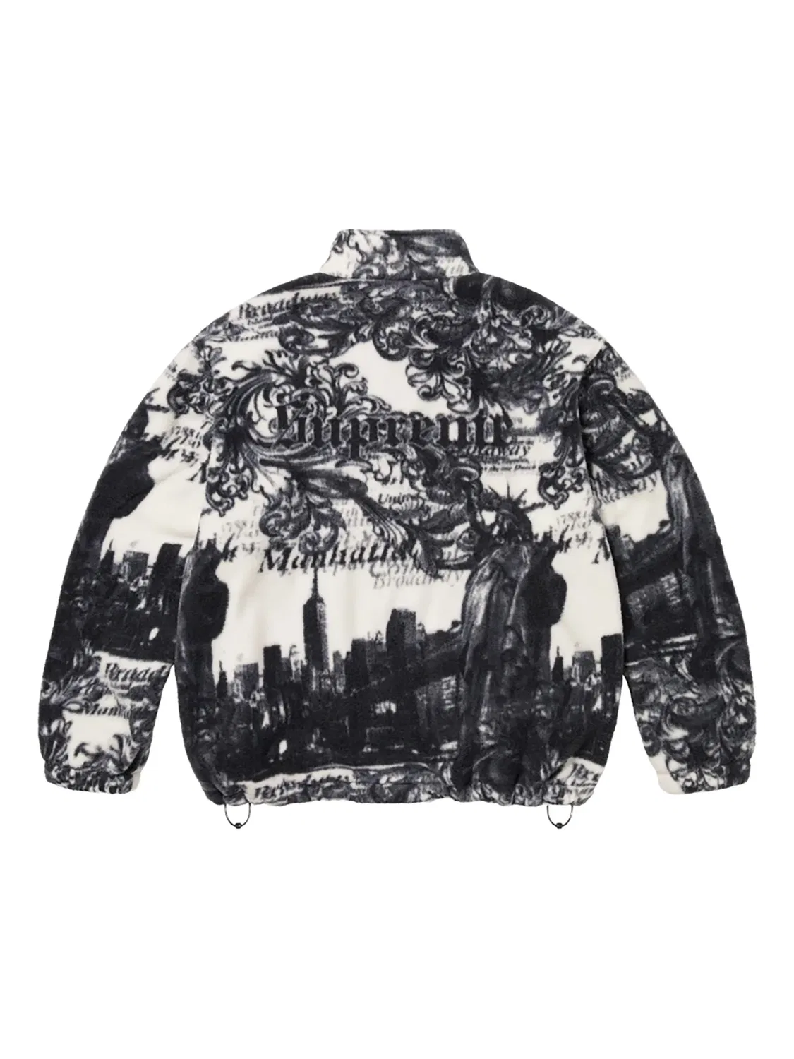 Куртка с принтом Нью-Йорка на флисе Supreme, белый — фото 2