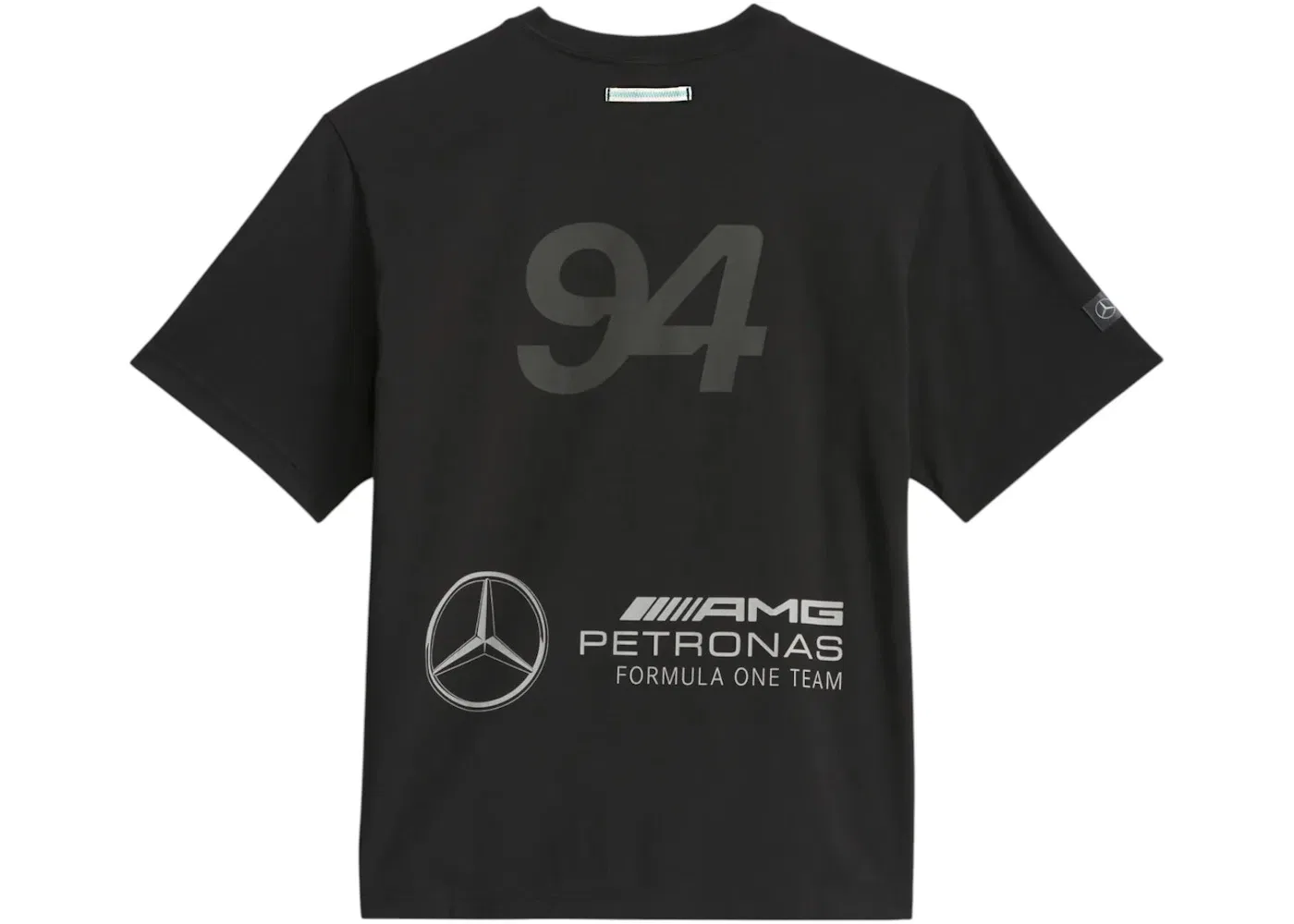 Мужская футболка с принтом Adidas x Bad Bunny x Mercedes AMG F1 T-Shirt, Black
