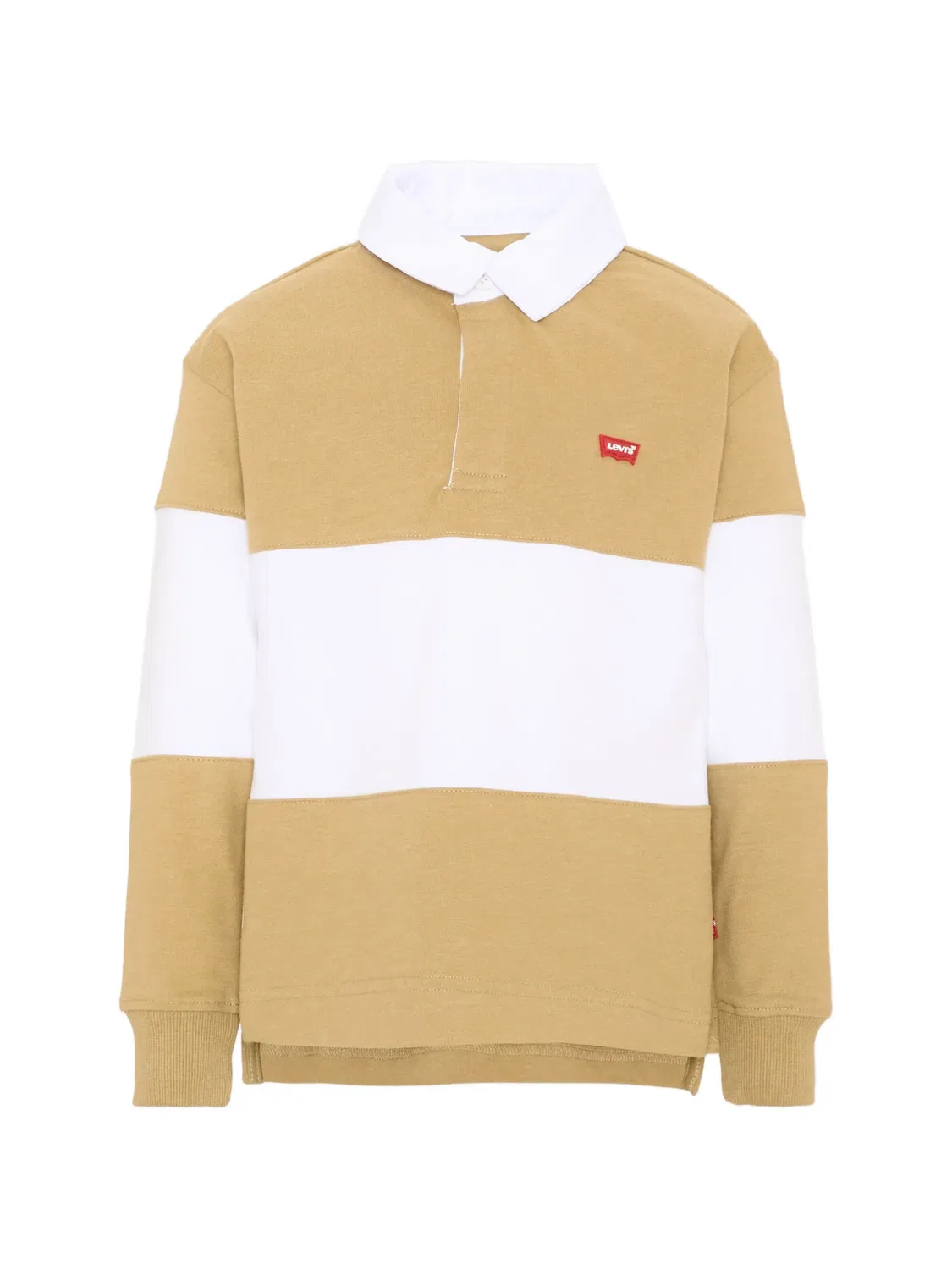 Рубашка поло Timeless Rugby с длинными рукавами Levi'S Kids, коричневый