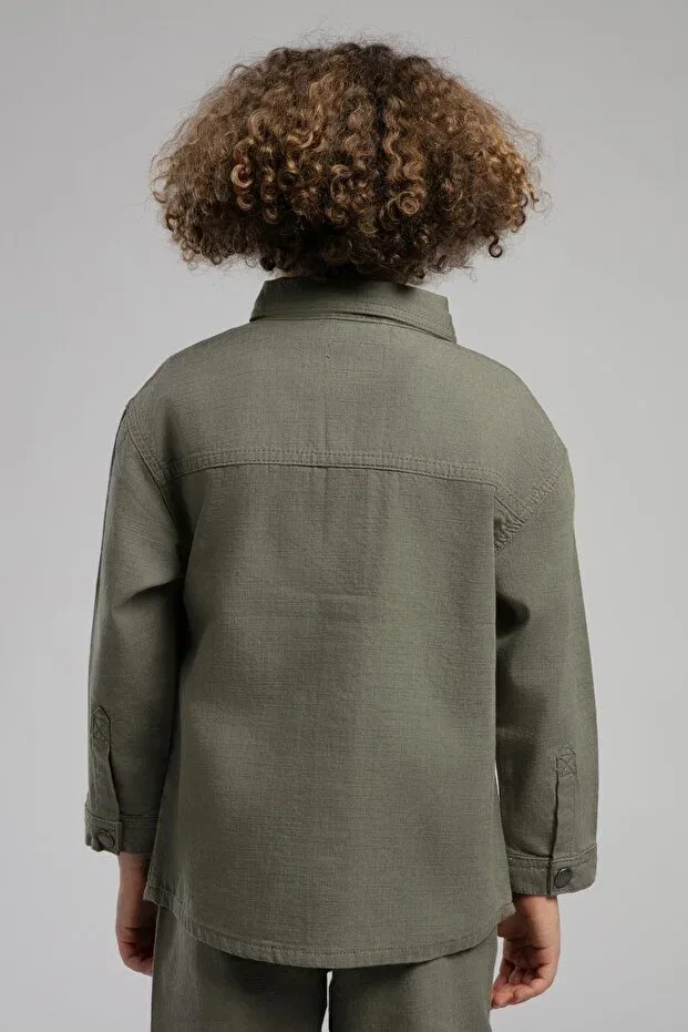 Детская куртка Wade из 100% хлопка, цвет хаки Lee Cooper — фото 3